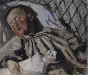 Claude Monet Jean Monet Sleeping painting